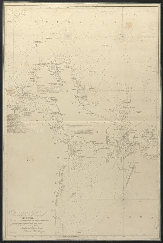 To the Honble. the Court of Directors of the United East India Company, this chart, intended as an accompaniment to the book of directions for navigating to, from, and in the East Indies