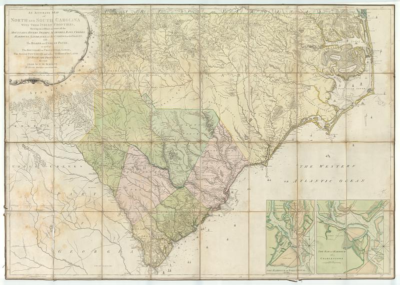 An accurate map of North and South Carolina with their Indian frontiers