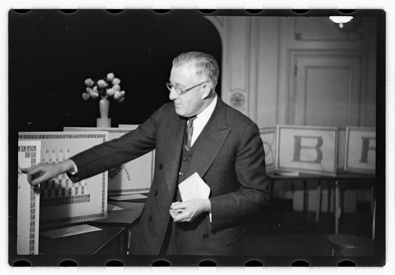 Ernest D. Chase pres., birthday card of stamps