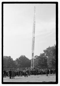 Fire truck and ladder