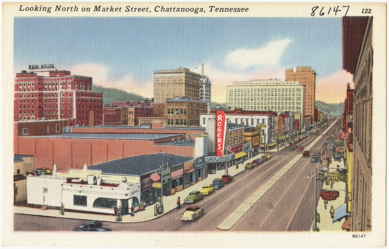 Looking north on Market Street, Chattanooga, Tennessee