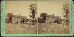 House of M. White, seen behind barn--Williamsburg