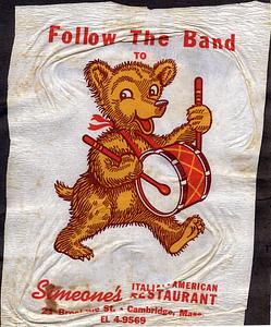 "Follow the band" flyer