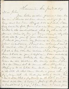 Letter from Zadoc Long to John D. Long, January 14, 1871