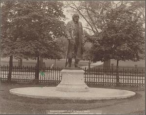 Boston, Massachusetts, Public Garden, statue of Edward Everett Hale, by Bela L. Pratt
