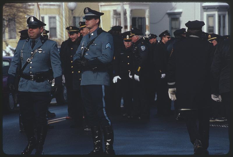 Boston Police In Roxbury At Funeral For Officer B. Wayne Anderson Who ...