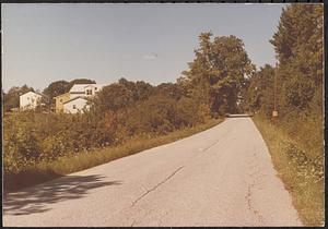 Country road and several homes