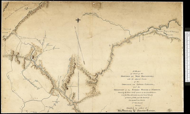 A plan of part of the province of New Brunswick, with the adjacent parts of the province of Lower Canada, and the territory of the United States of America