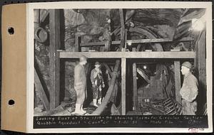 Contract No. 20, Coldbrook-Swift Tunnel, Barre, Hardwick, Greenwich, looking east at Sta. 1314+94 showing forms for circular section, Quabbin Aqueduct, Hardwick, Mass., May 22, 1934