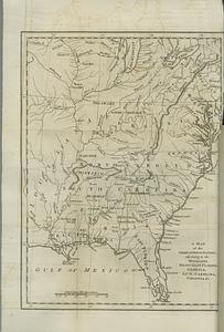 A map of the American Indian nations, adjoining to the Missisippi, west & east Florida, Georgia, S. & N. Carolina, Virginia, &c.