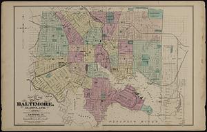 Map of the city of Baltimore, Maryland, 1876