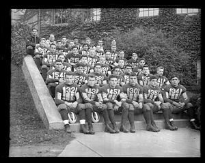 Football players posing in their jerseys