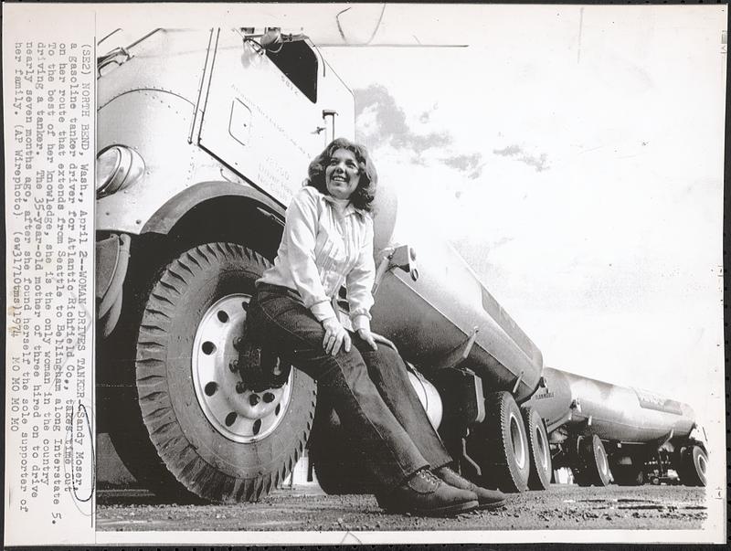 Woman drives tanker