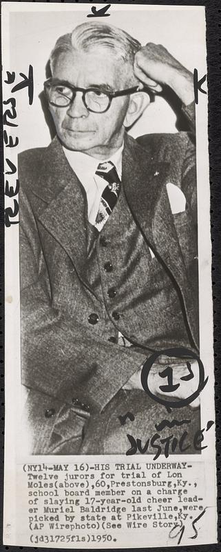 His trial underway