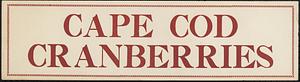 Cape Cod Cranberries Box Label