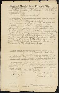 Deed, Augustus Nash to Thomas Nash, July 12, 1834