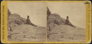 Man Seated on Rocks by Potomska River