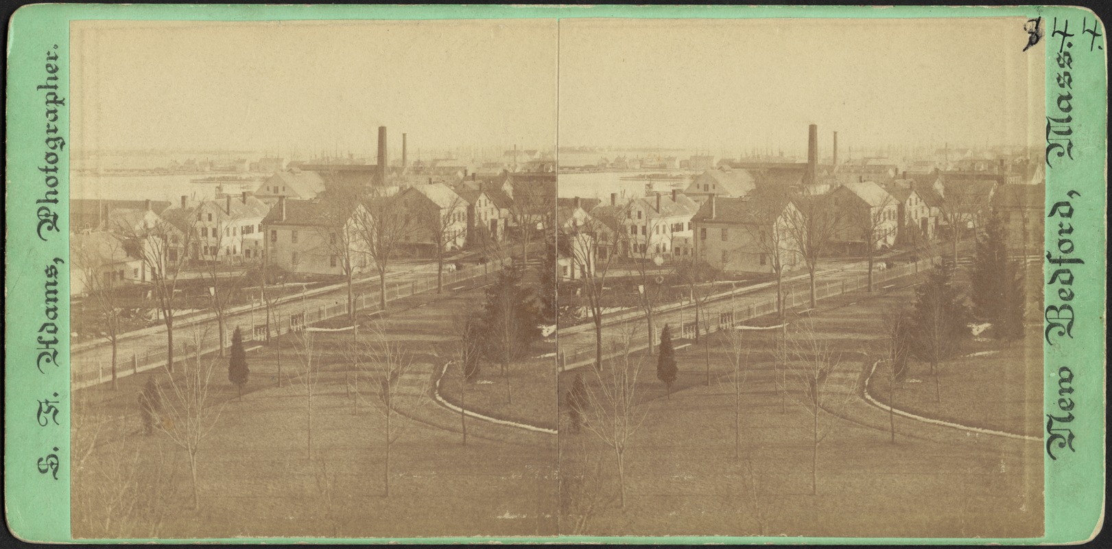 View of Common Park Looking South, New Bedford, MA