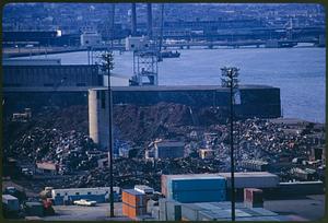 From top of Mystic River Bridge (proper name is 'Tobin Bridge')