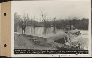 Ware River, Wheelwright Paper Co., dam, looking northeast, Ware River, Hardwick, Mass., 1:10 PM (E.D.S.T.), May 11, 1931