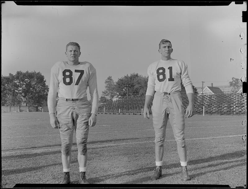 Unidentified players of the Springfield College football team