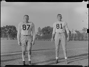 Unidentified players of the Springfield College football team