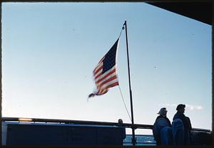 Flag, Nantucket boat