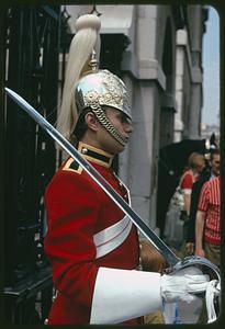 Life Guard outside Horse Guards, London