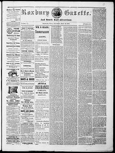 Roxbury Gazette and South End Advertiser, September 12, 1867