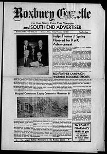 Roxbury Gazette and South End Advertiser, November 12, 1954