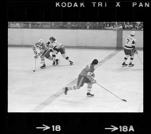Hockey action, Boston Garden