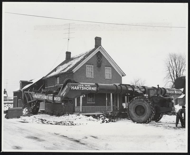 Houses moving.