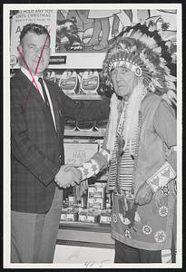 Sioux Chief, 91, To Visit Stores Curtis Farms Supermarkets in Milton celebrate Rath Blackhawk Quincy, South Weymouth and East Week this week. Highlighting the event is the presence of Chief William Red Fox. He is 91 and a Sioux Indian. He was at the battle of the Little Big Horn when the Sioux massacred Gen. George Custer and his cavalry. That was in 1876 when the chief was 6. Red Fox represents the Rath Packing Co. He will give all children, with parents, a free Indian war bonnet. He will be at the East Milton store from 4 to 8 p.m. today; Quincy store, noon to 8 p.m. tomorrow, and South Weymouth, 10 a.m. to 6 p.m., Saturday. Tom Curtis, president of Curtis Farms, invites all to come in and talk to the chief and listen to his historic past. No obligation to buy.