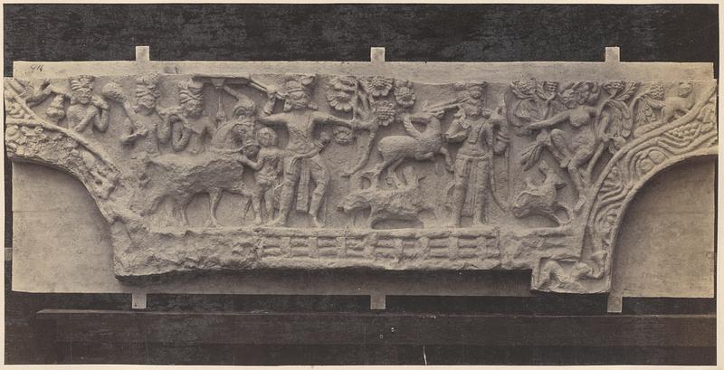 Cast of frieze from Udayagiri and Khandagiri Caves, India