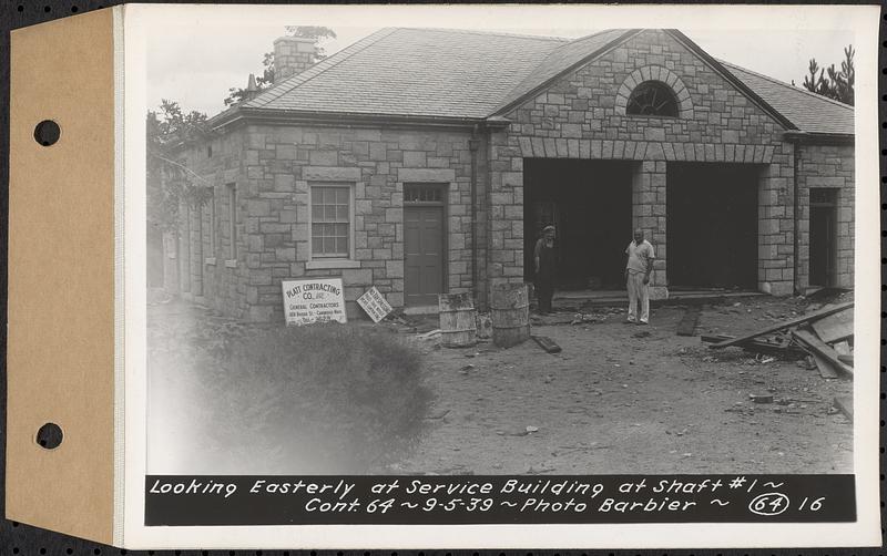 Contract No. 64, Service Buildings at Shafts 1 and 8, Quabbin Aqueduct ...