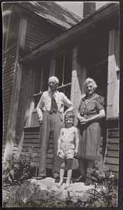 Pete Damon with grandparents