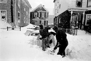 Digging out, blizzard of '78