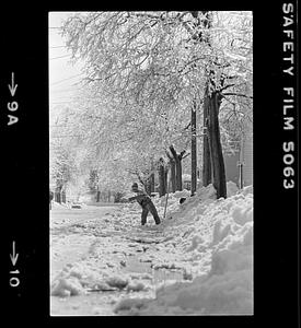 Snowy street scene