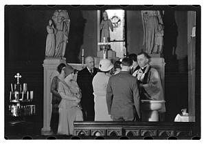 Baptism, Jesús and Maude Sanromá in background