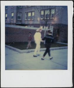 Walking outside in Washington Elms