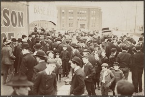 Fans at entrance to the Huntington Avenue Grounds, 1903 World Series