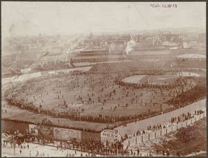 Fans on the field at the Huntington Avenue Grounds, 1903 World Series