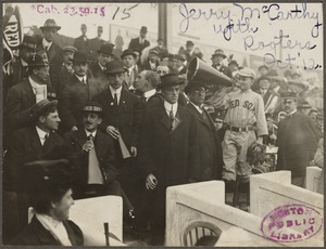 Jerry McCarthy with Rooters, 1912 World Series