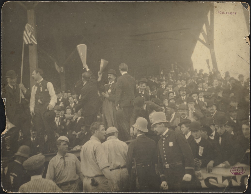 Bill Dinneen talking back to a Pittsburgh cop, 1903 World Series