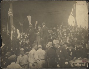 Bill Dinneen talking back to a Pittsburgh cop, 1903 World Series