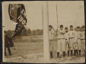 New England League team raises 1903 pennant