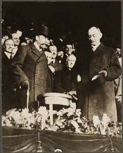 King George V attends his first baseball game