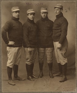 Collins, Parent, Ferris and Freeman infield of the Boston Americans