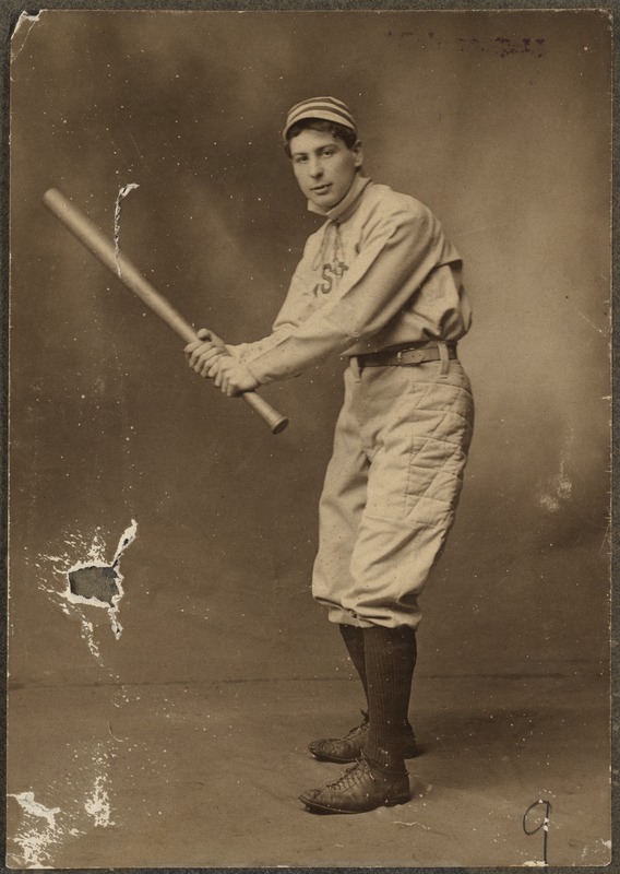 Boston Americans catcher Ossie Schreckengost