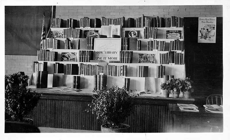 Library Exhibit, Used at Topsfield Fair, Set up in Assembly Hall